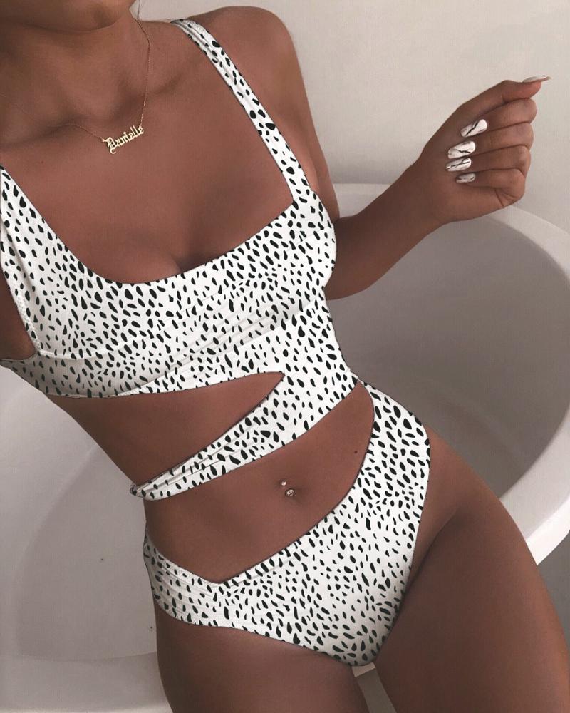 2021 new solid color one piece swimsuit solid color one piece bikini womens hollow swimsuit