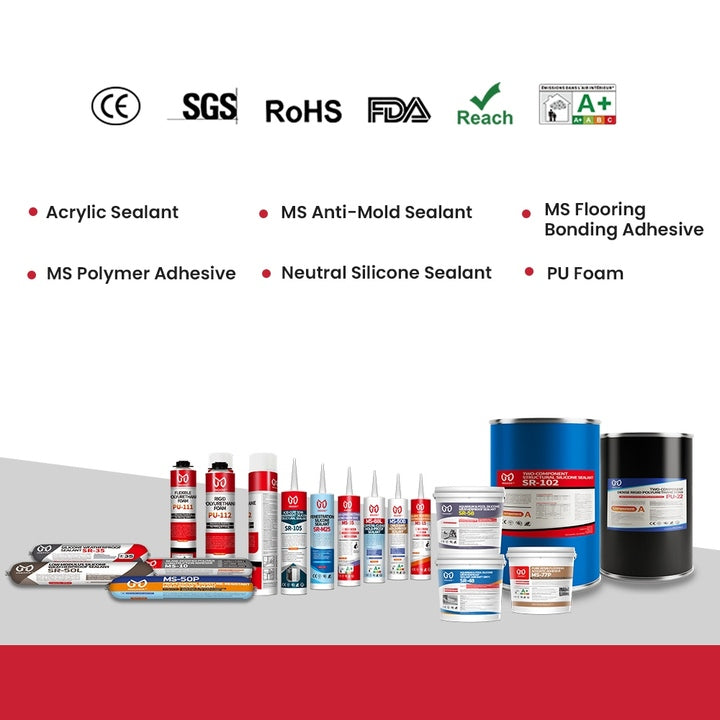 INGADA MS-50 Competitive Price Anti Fungus Sealant UV Resistant Non Yellowing Hybrid Polymer Glue for Construction Interior