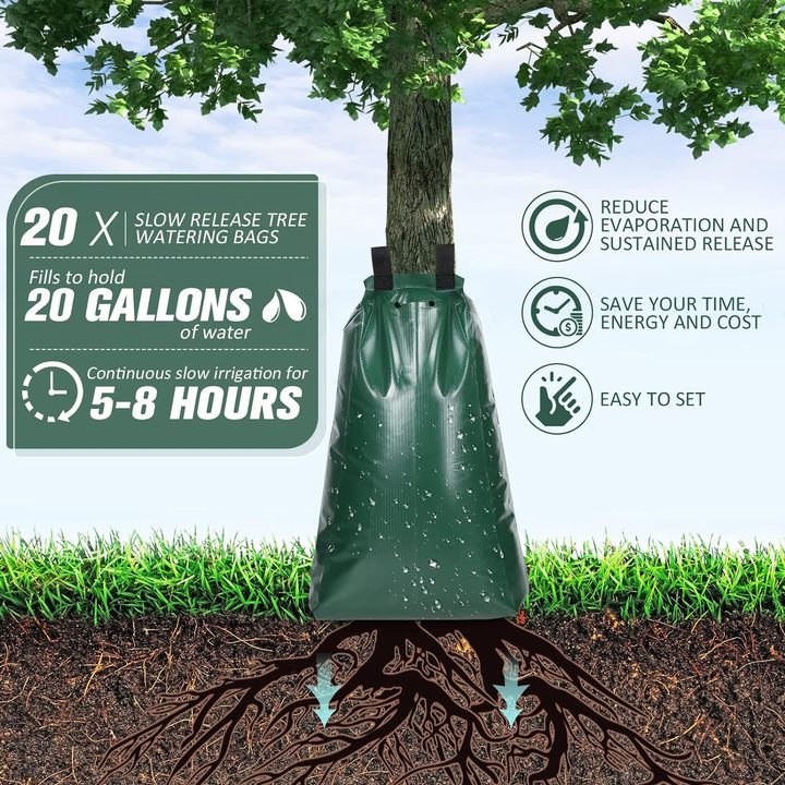 Factory PVC 20G Water Tree Bag for Growing PE Slow Release Water Bags for Trees Water Drip Tree Irrigation Bags
