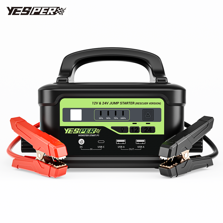 Yesper P1 New Arrival High Power Emergency Portable Jump Starter 12V 24V 58800mAh Power Pack Starter Jump