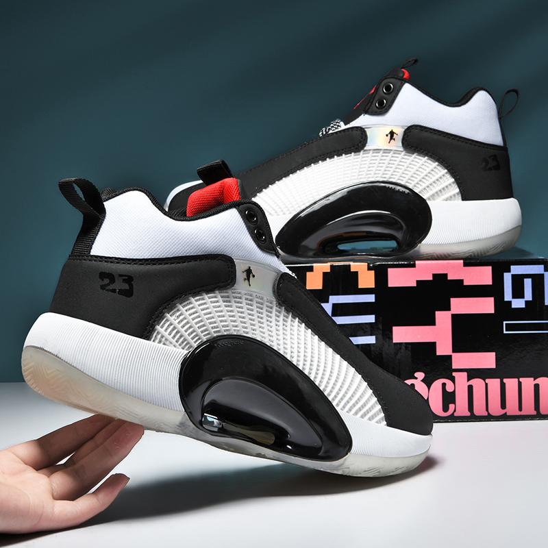 new designs brand logo customized high quality composite sole professional pu men sneakers air sport basketball shoes