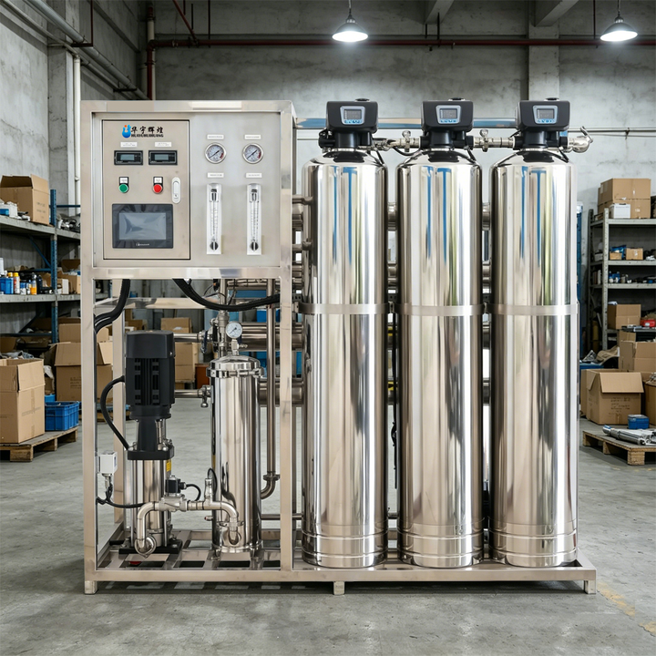 Custom CE ISO Certification Underground Well Water Soften System 500lph FRP RO Water Purification System with Pump for Drinking