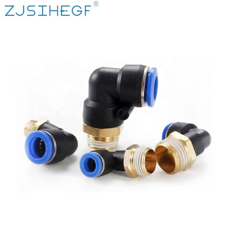 100 Pcs PL8-01 PL8-02 PL8-03Pneumatic Fittings Air Quick Connector