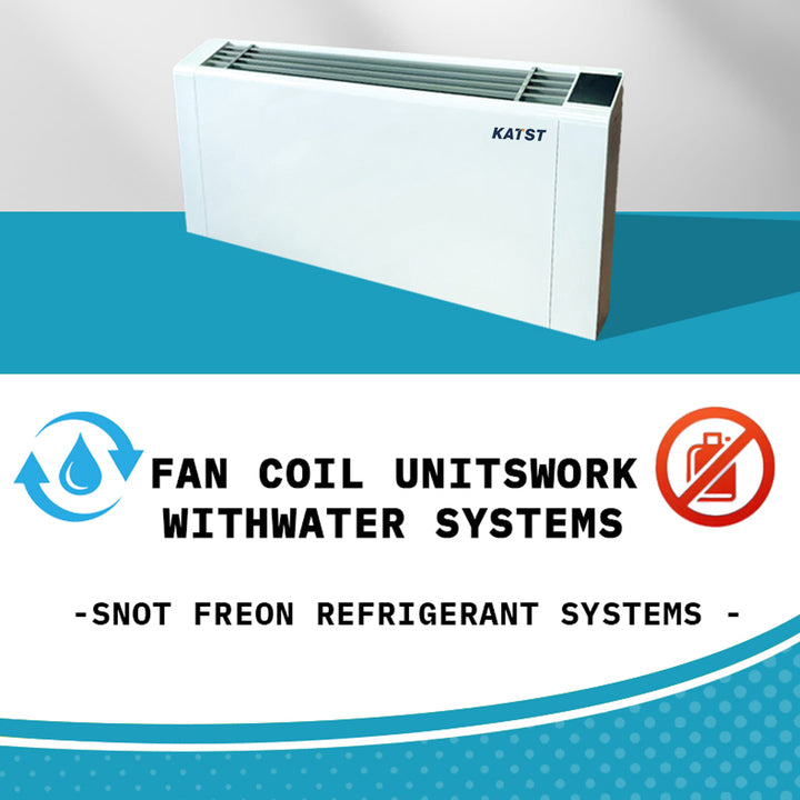 Dc Slim Fancoil Chilled Water Wall Mounted Hydronic Fcu Fan Coil Unit for Heating and Cooling
