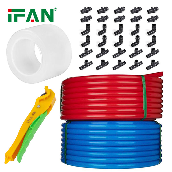 IFAN Factory 16-32 mm Underfloor Heating System Red Blue PERT Pipe PEX Pipe