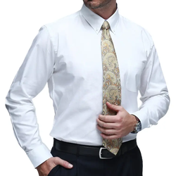 Anti-Shrink Breathable Spandex Cotton Formal Office Casual Long Sleeve Mens Dress Shirts