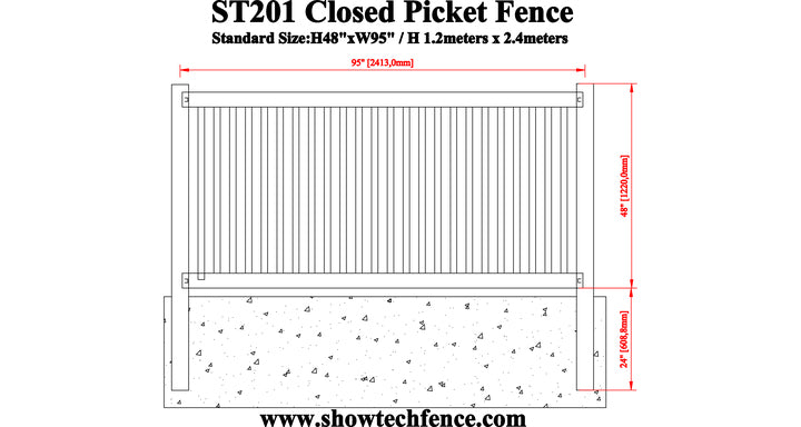PVC Picket Fence Garden Vinyl Swimming Pool Fence, Court Fencing,UV Proof Plastic Home Fence