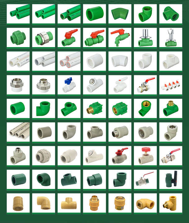 IFAN Factory OEM Plastic PPR Pipe Fitting Equal PPR Water Pipe Fittings