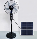 Ventiladores Electric 16 Inch Portable Fan With Three Wind Speed Five Blades Solar Standing Fan
