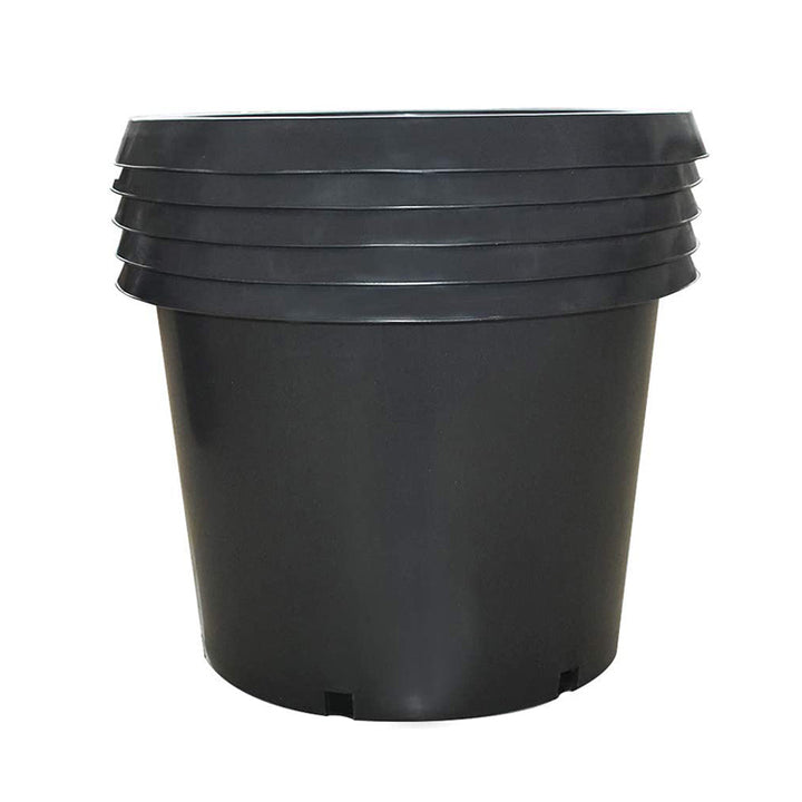 1 2 3 5 7 10 Gallon Square Planting Black Plastic Nursery Pots