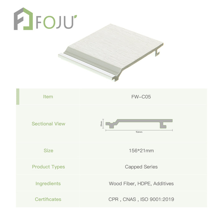 Outdoor Composite Cladding Panels WPC Wall Cladding with Wood Grain Surface for Villa Hotel Garden Exterior Decoration