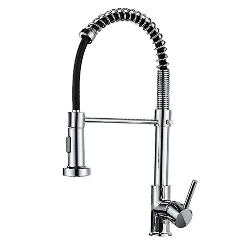 Single Handle Sense Kitchen Faucet Pull Hot And Cold 304 Stainless Steel Kitchen Faucet