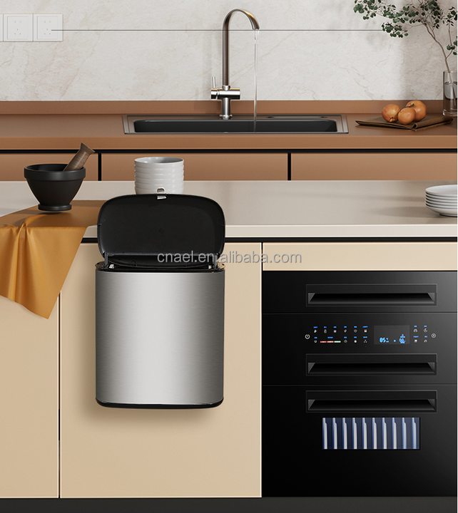 Wholesale Large Household Kitchen Waste Bins Multi-Functional Wall-Mounted Trash Can