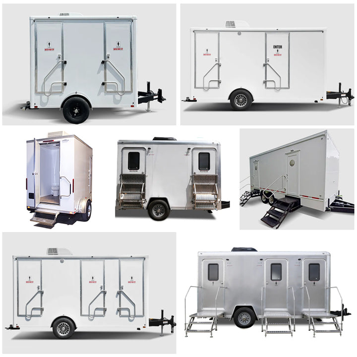 Luxury VIP Restroom Trailer with LED Lighting and Premium Amenities