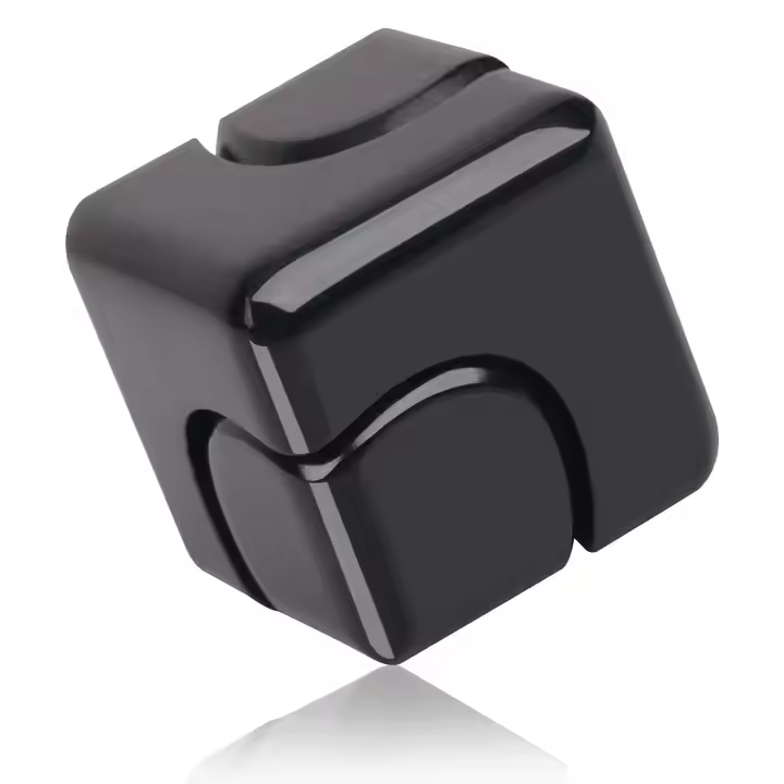 High-Speed Metal Square Anti-Stress Spinner Decompression Fidget Rotating Finger Cube Unisex Gift Item