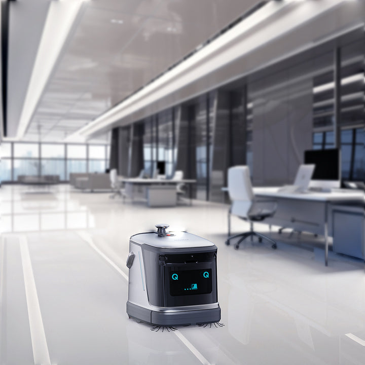 Smart Intelligent Commercial Cleaning Robot with Automatic Self-Cleaning Vacuum Featuring Dust Pushing Floor Technology