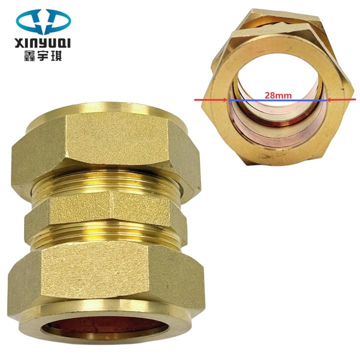 15mm Double Ferrule Brass Fittings for Solar Water Heaters