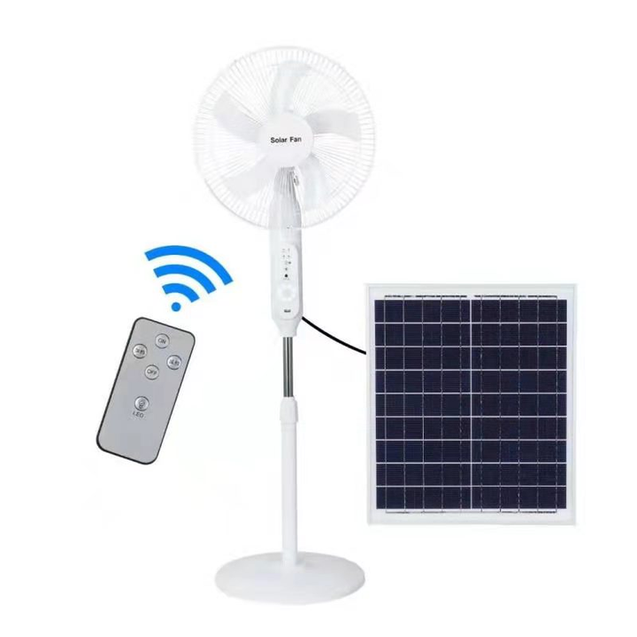 16 Inch Rechargeable Stand Fan Solar Ventiladores Recargables Electric Abanicos