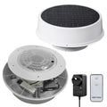 12" Solar DC Brushless Motor Commercial Dome Roof Exhaust Fan OEM Stainless Steel Aluminum Alloy