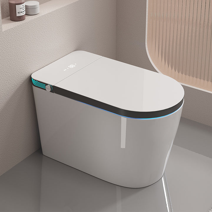 Floor Mounted Wc Intelligent Toilet Automatic Operation Flush Bon Cau Thong Minh Auto Open Sensor One Piece Smart Bidet Toilet
