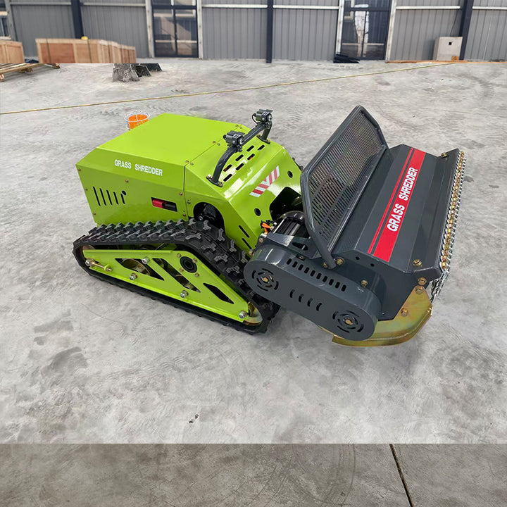 New Tracked Hydraulic Motor/Engine Remote Control Flail Mower for Tall Grass and Alfalfa Mowing on Slopes and Wasteland Farms