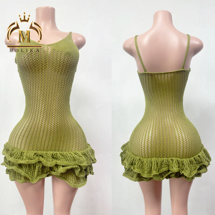 High Quality Women Dresses Spring Fall Club Casual Lady Stretch Knit Dress Vintage Clothing Knit Dresses Women Elegant