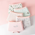 Organic Cotton 5Pcs 2-16Y 100-170mm Children Girl Kids Underwear Girls Boxer Briefs