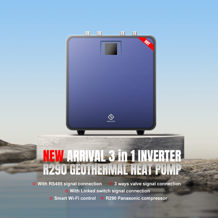 R32 10kw 20kw 30KW 40KW 140KW Inverter Ground Source Heating System Geothermal Heat Pump