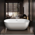 Luxury Modern Acrylic Freestanding Bathtub European Hotel-Style Adult-Size with Soaking Function and Drainer