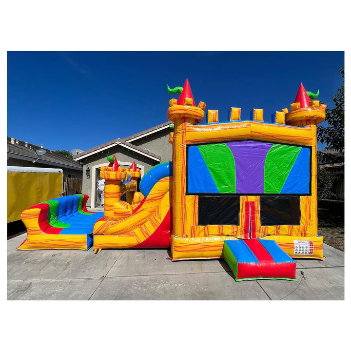 PVC Inflatable Bouncer Jumping Castle Commercial Unisex Outdoor Party Jumper Bouncing Slide Combo for Kids with Blower