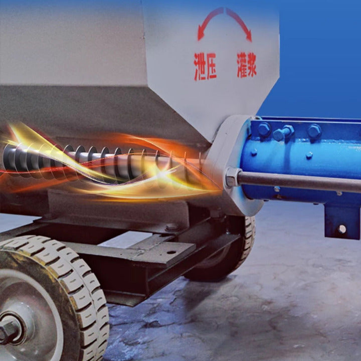 Electric Cement Mortar Pump Mixer Machine with 7M/H Productivity and 50M Vertical Conveying Distance