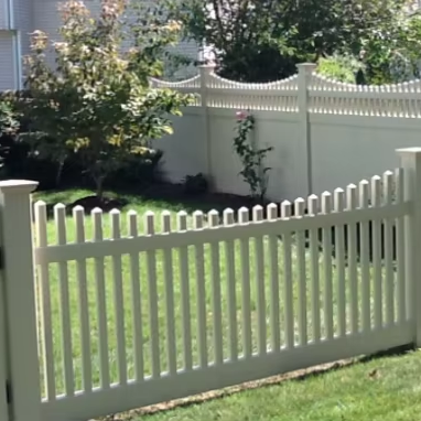 PVC Picket Fence, Screen Fence PVC Stripe Gate Swimming Pool Protect, gardening fences