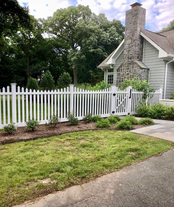 PVC Picket Fence, Screen Fence PVC Stripe Gate Swimming Pool Protect, Gardening fences