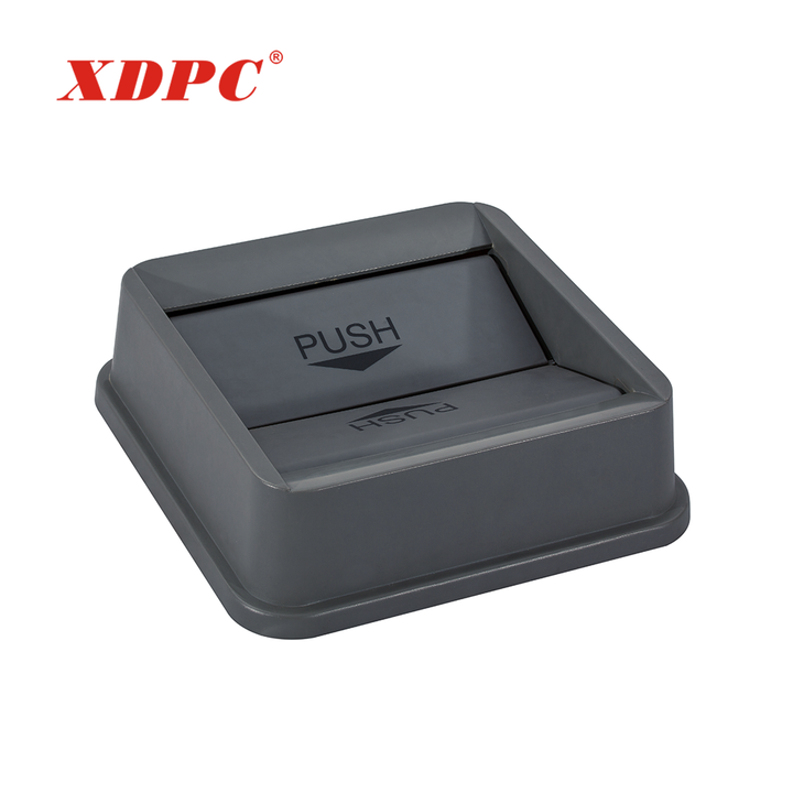Hotel Plastic Dust Bin Grey square 35 50 Gallon Trash Can