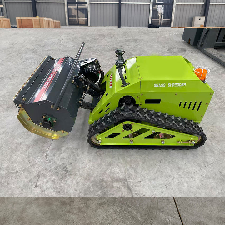 New Tracked Hydraulic Motor/Engine Remote Control Flail Mower for Tall Grass and Alfalfa Mowing on Slopes and Wasteland Farms