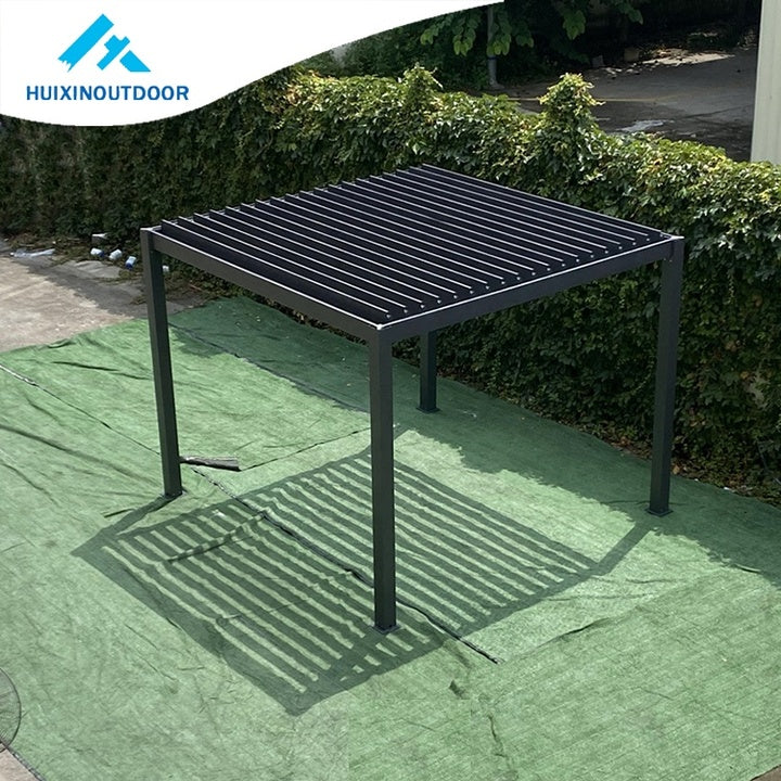 Factory Wholesale Terrace Sunscreen Pergola Patio Sun Shade Roof and Screen Louver Aluminum Uplion Gazebo