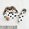 Autumn-Winter Newborn Girl Cotton Jacket & Trousers Set