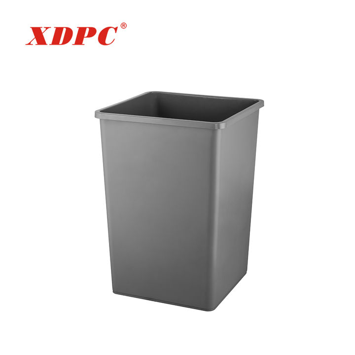 Hotel Plastic Dust Bin Grey square 35 50 Gallon Trash Can