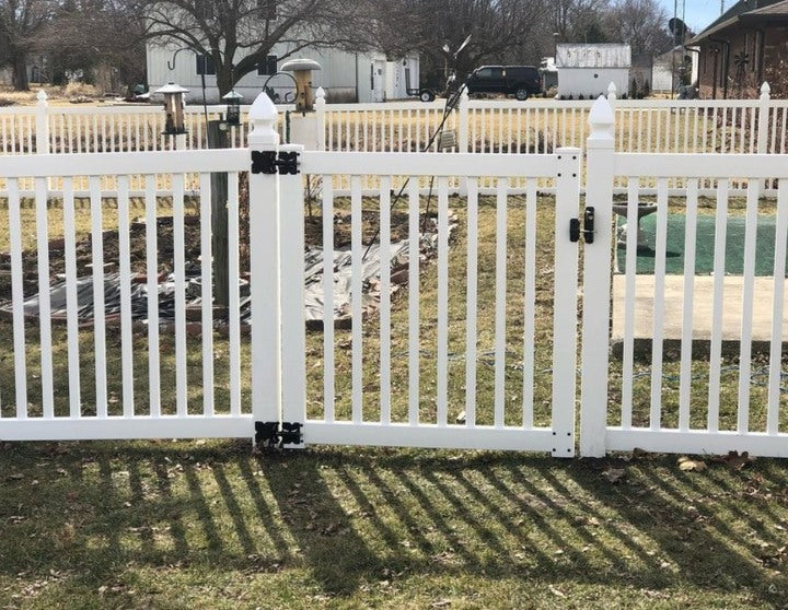 Closed Picket PVC Fence, PVC Cover for the Fence Single&double Fence Gate, Swimming Pool fences, gardening fencing