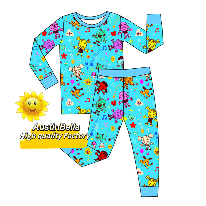 Austinbella Custom Boutique Bamboo Printed Baby Clothes Digital Printing All Over Print Clothing Zipper Rompers Blanket Pajamas