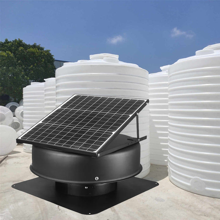 12inch Solar Axial Flow Ventilation Water tank Cooler Industrial Exhaust Fan Extractor Waterproof IP65 for Water Tank Cooling