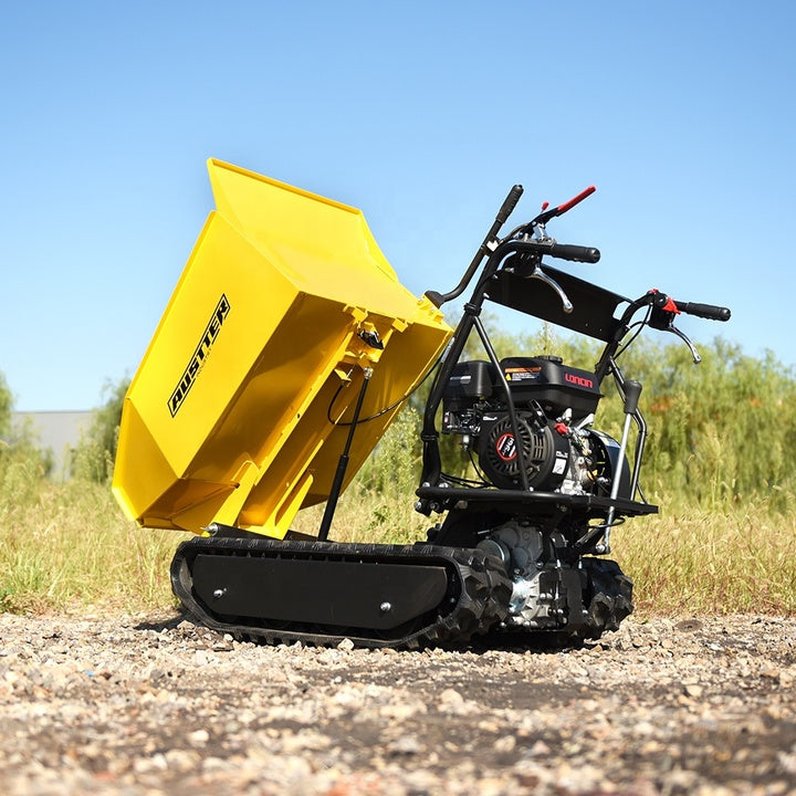 AUSTTER 500KG Load Capacity Gasoline Engine Powered Barrow Small Tracked Crawler China Mini Dumper