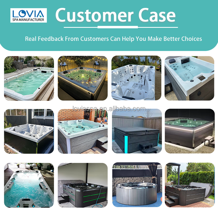New Design Premium Outdoor Hot Tub Massage Bathtub 2100x1700x820 Spa Bathtubs 3 Person Acrylic Jakuzzi Tub