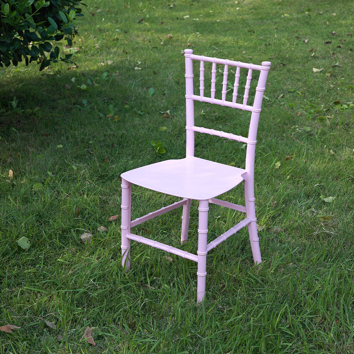 Restaurant Kids Fashion White Wedding Events Chiavari Stackable Chairs Pink Chavari Chairs for Games
