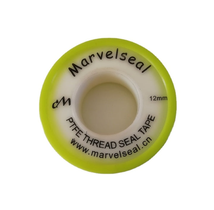 Marvelseal High Quality Gas Plumbers for Yellow PTFE Tape Thread Seal Leak Fix Aging Resistance 12m X 12mm X 0.1mm