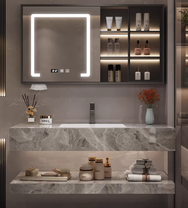 Premium Quality American-Style Sink Matte Dining Bathroom Vanity Luxury Bath Space Rock Stone Porcelain Granite Hand Wash Basin