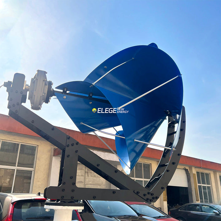 12v 24v Small Mini Archimedes Spiral Wind Mill Turbine Generator Single Windmill Generation Machine for Home Ship Landscape City
