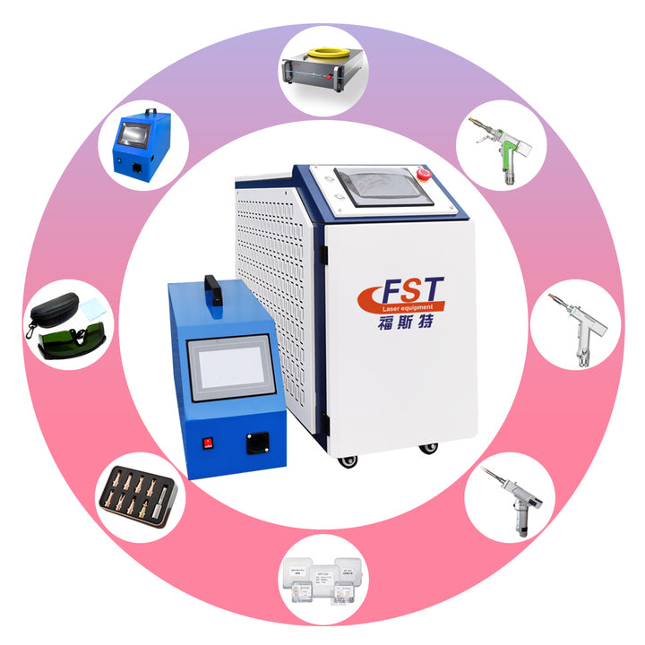 Handheld 1500w 2000w 3000W Portable Laser Welding Machine Fiber Laser Cleaner Welding Cleaning Machine for Metal Rust Removal