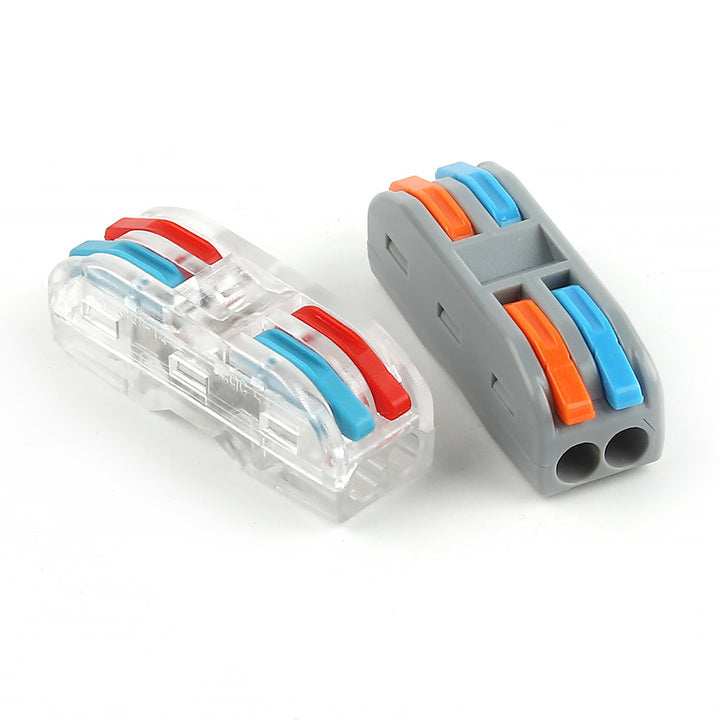 DIY GO Compact Electrical Cable Push/Plug in Quick Connector Spring Lever Splice Fast Wire Connectors Terminal Block 222 223