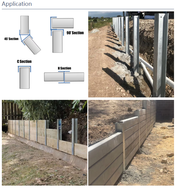 Australia Concrete Sleeper Retaining Wall Landscape DIY